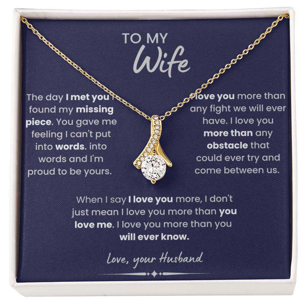 To My Wife Alluring Beauty Necklace
