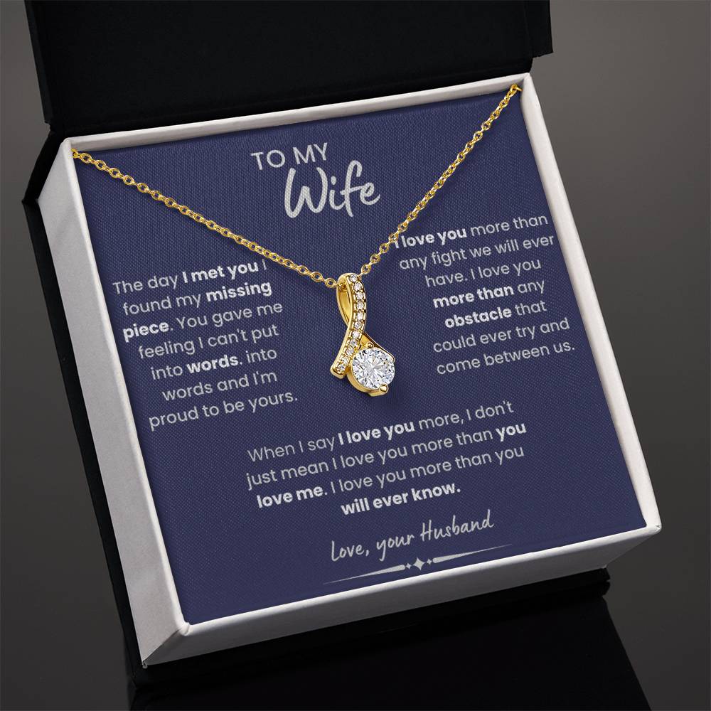 To My Wife Alluring Beauty Necklace