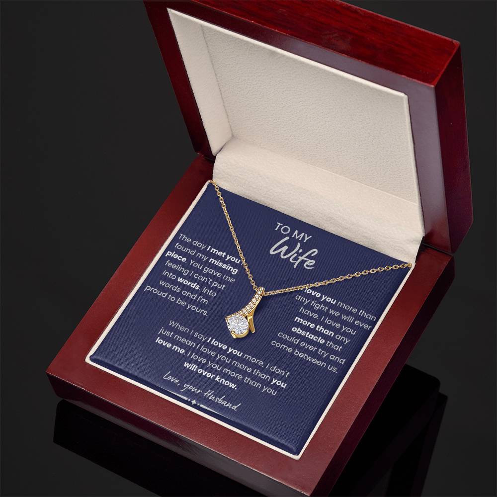 To My Wife Alluring Beauty Necklace