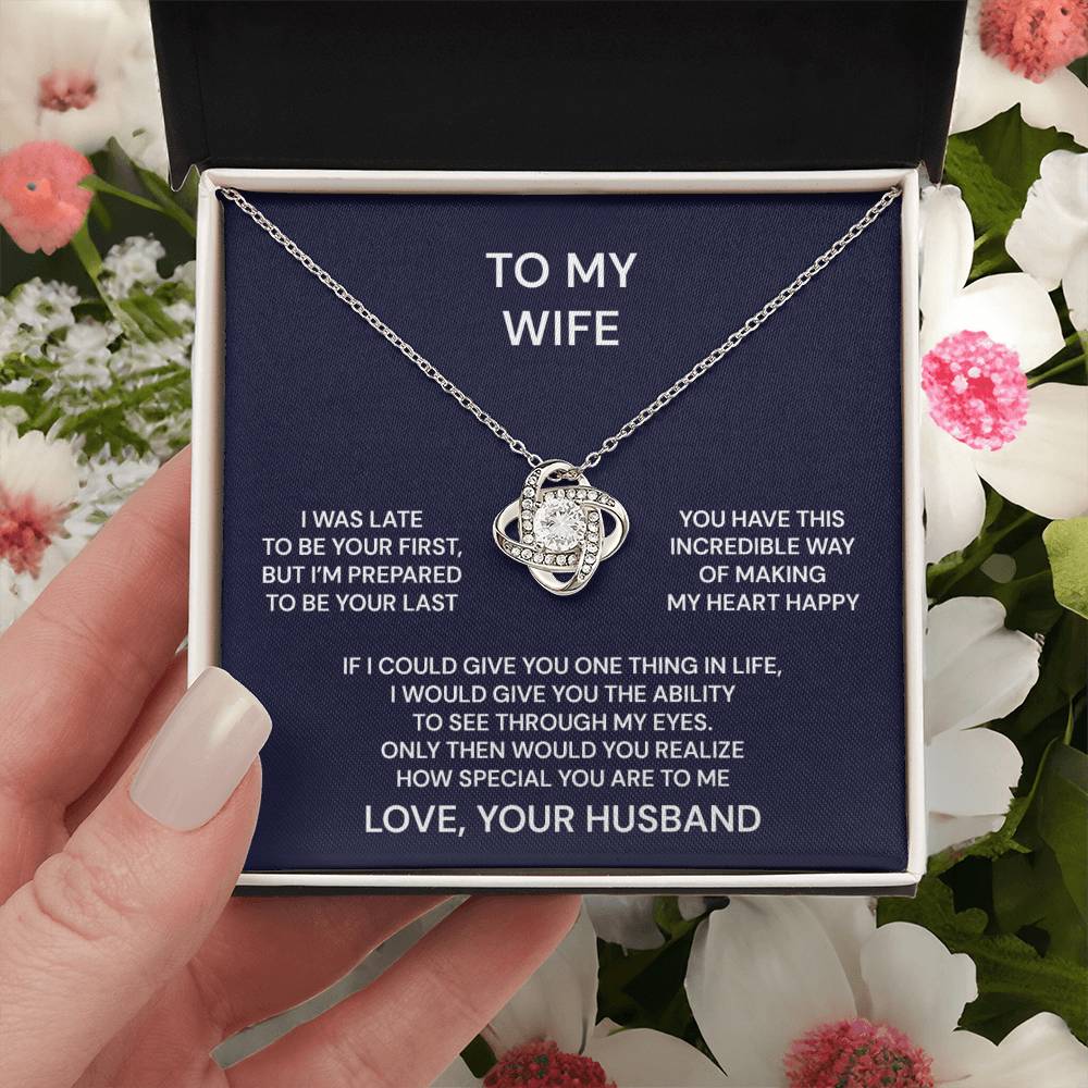 To My Wife You are Special Love Knot Necklace V2