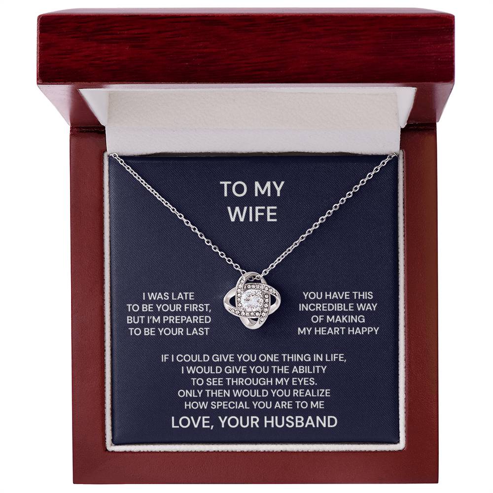 To My Wife You are Special Love Knot Necklace V2