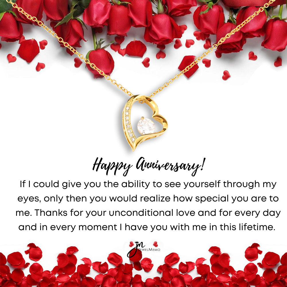 Forever Love Anniversary Necklace - I Have You With Me