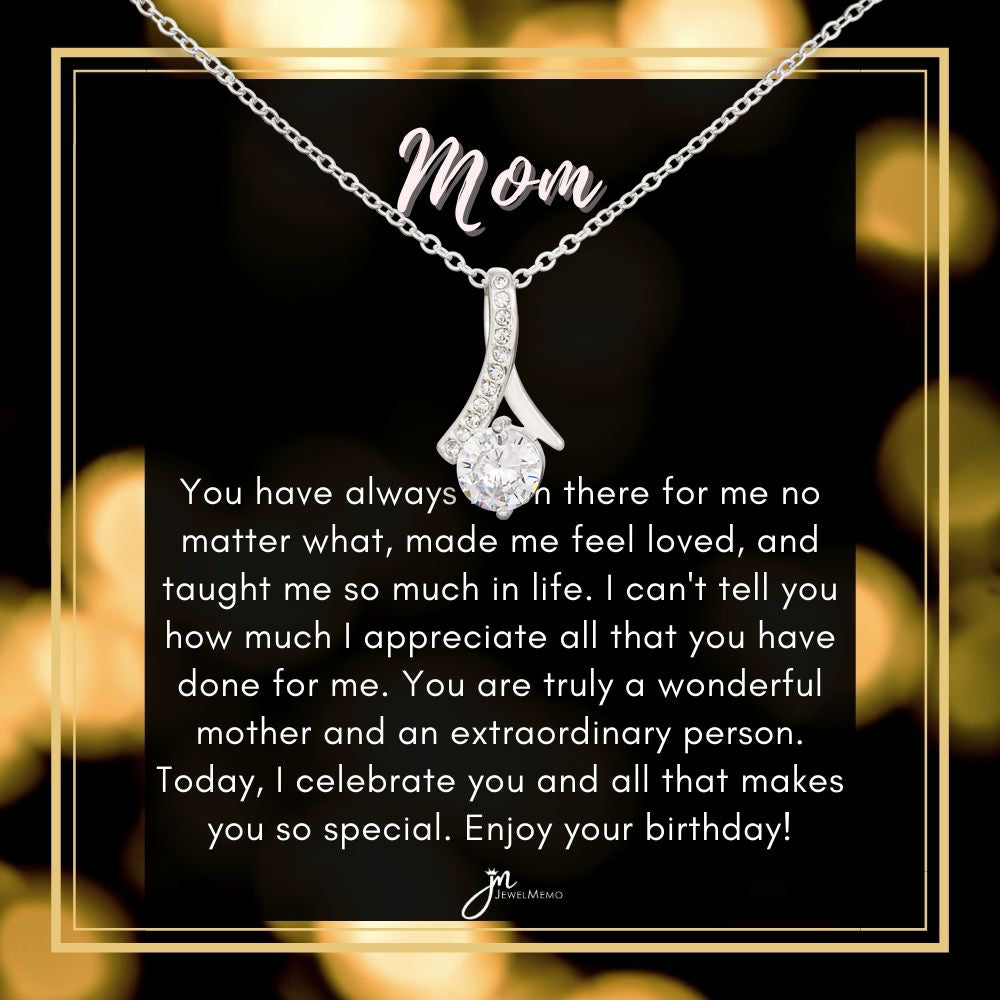 Alluring Beauty Birthday Necklace - A Wonderful Mother
