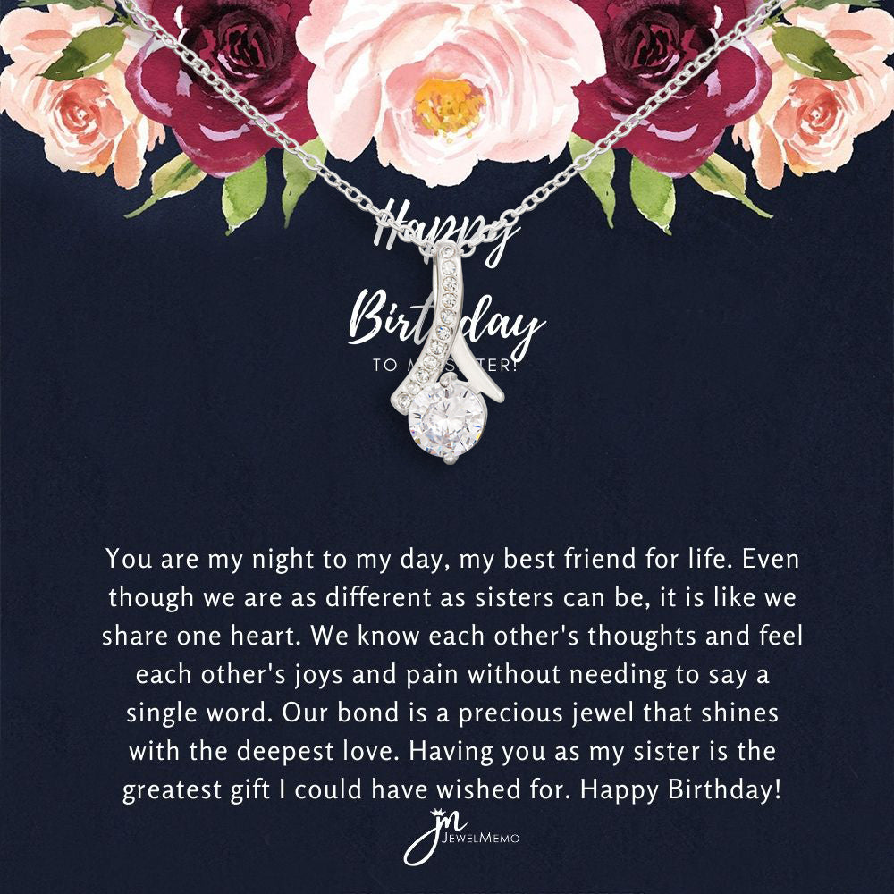 Alluring Beauty Birthday Necklace - My Best Friend For Life