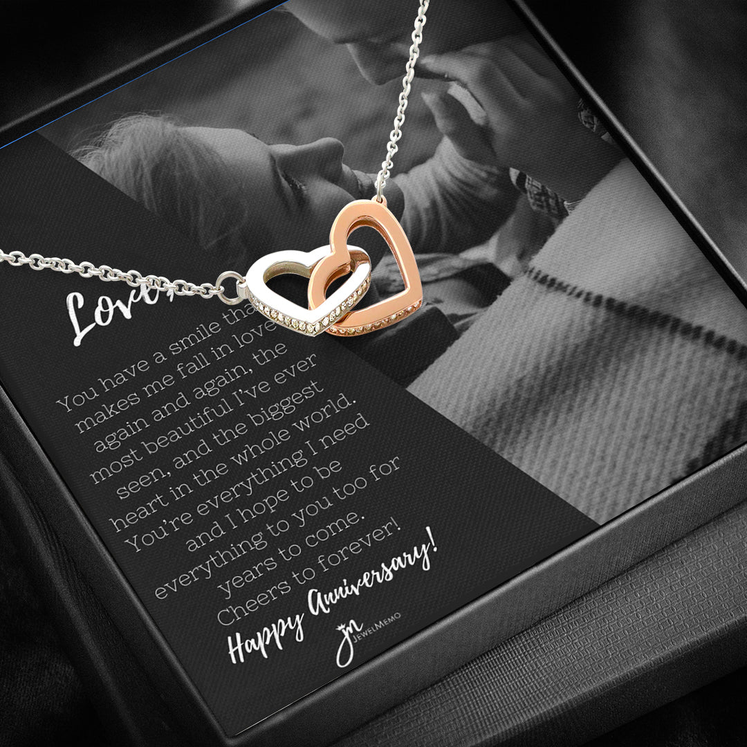 Anniversary Necklace Custom B/W Image - You're Everthing I Need