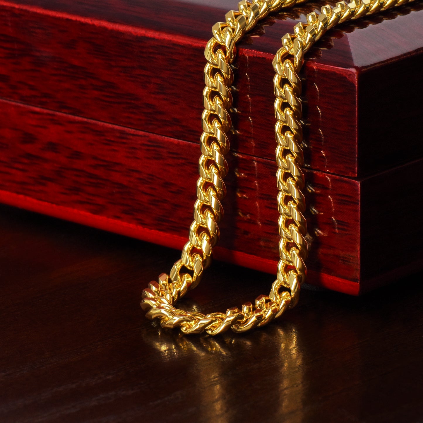 Pesonalized My Favorite Love Story Cuban Link Chain Necklace