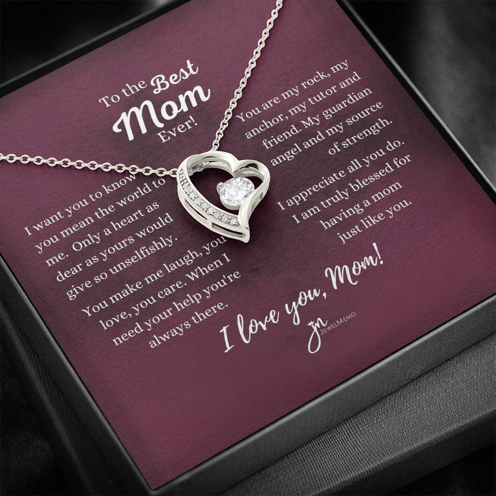 Forever Love Necklace - To The Best Mom Ever