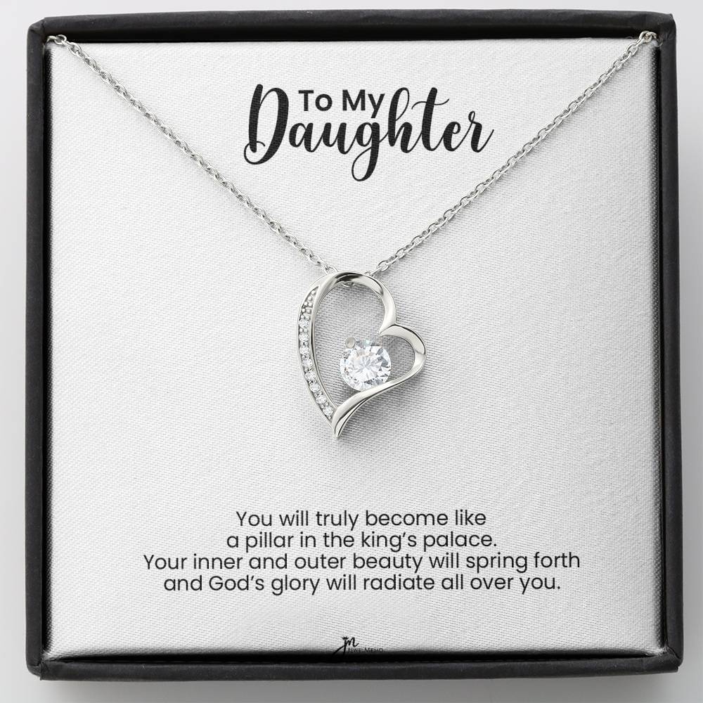 To My Daughter Forever Love Necklace - Pillar In The King's Palace