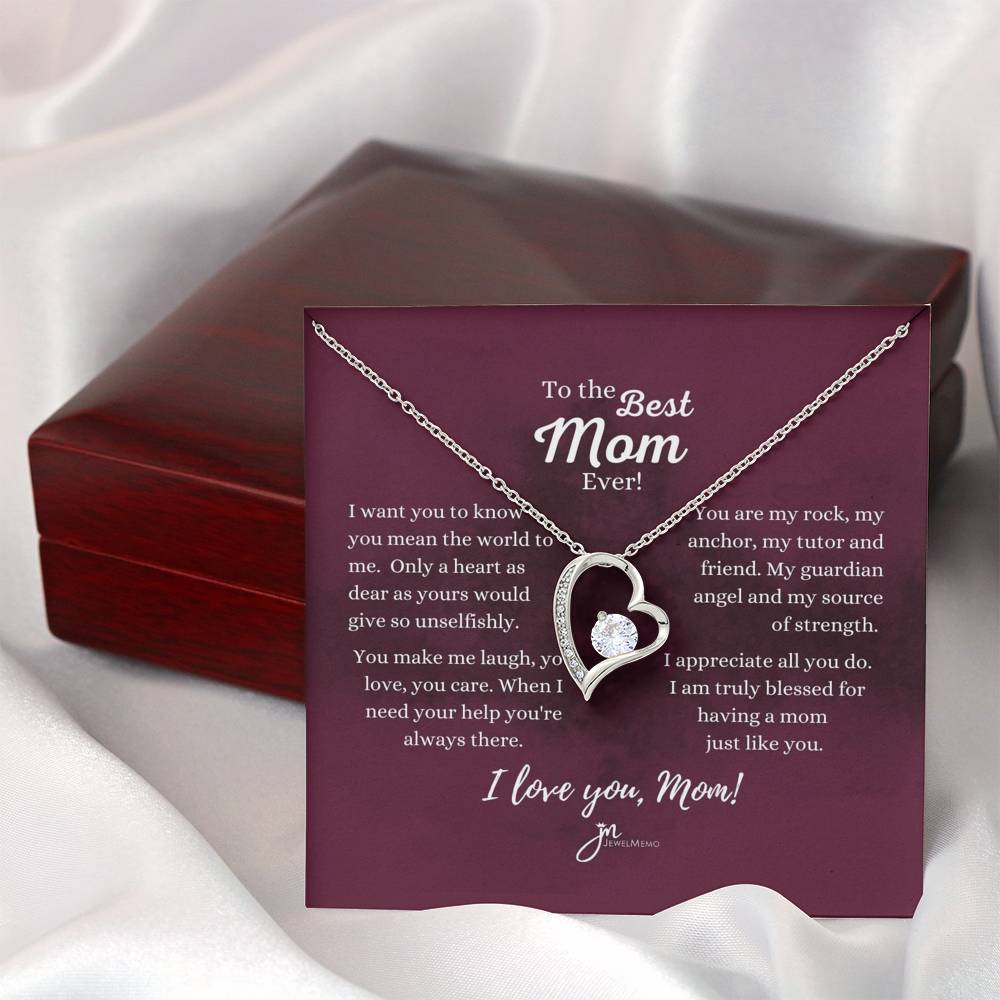 Forever Love Necklace - To The Best Mom Ever