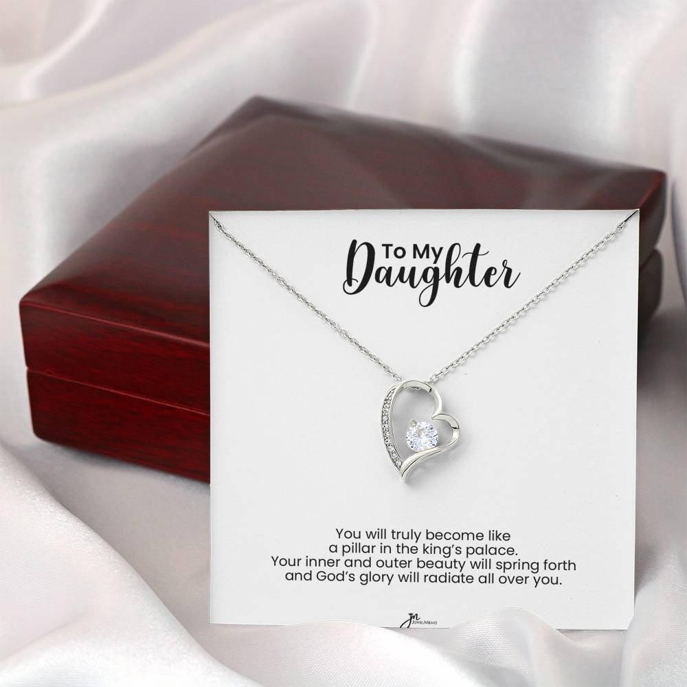 To My Daughter Forever Love Necklace - Pillar In The King's Palace