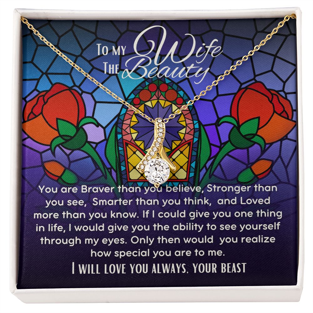 To My Wife The Beauty Alluring Beauty necklace V2