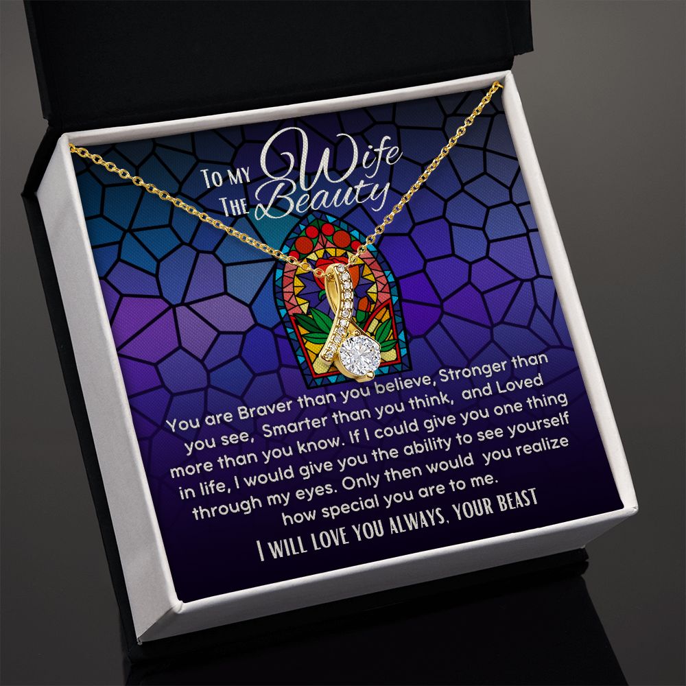 To My Wife The Beauty Alluring Beauty necklace