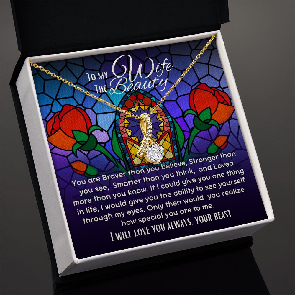 To My Wife The Beauty Alluring Beauty necklace V2