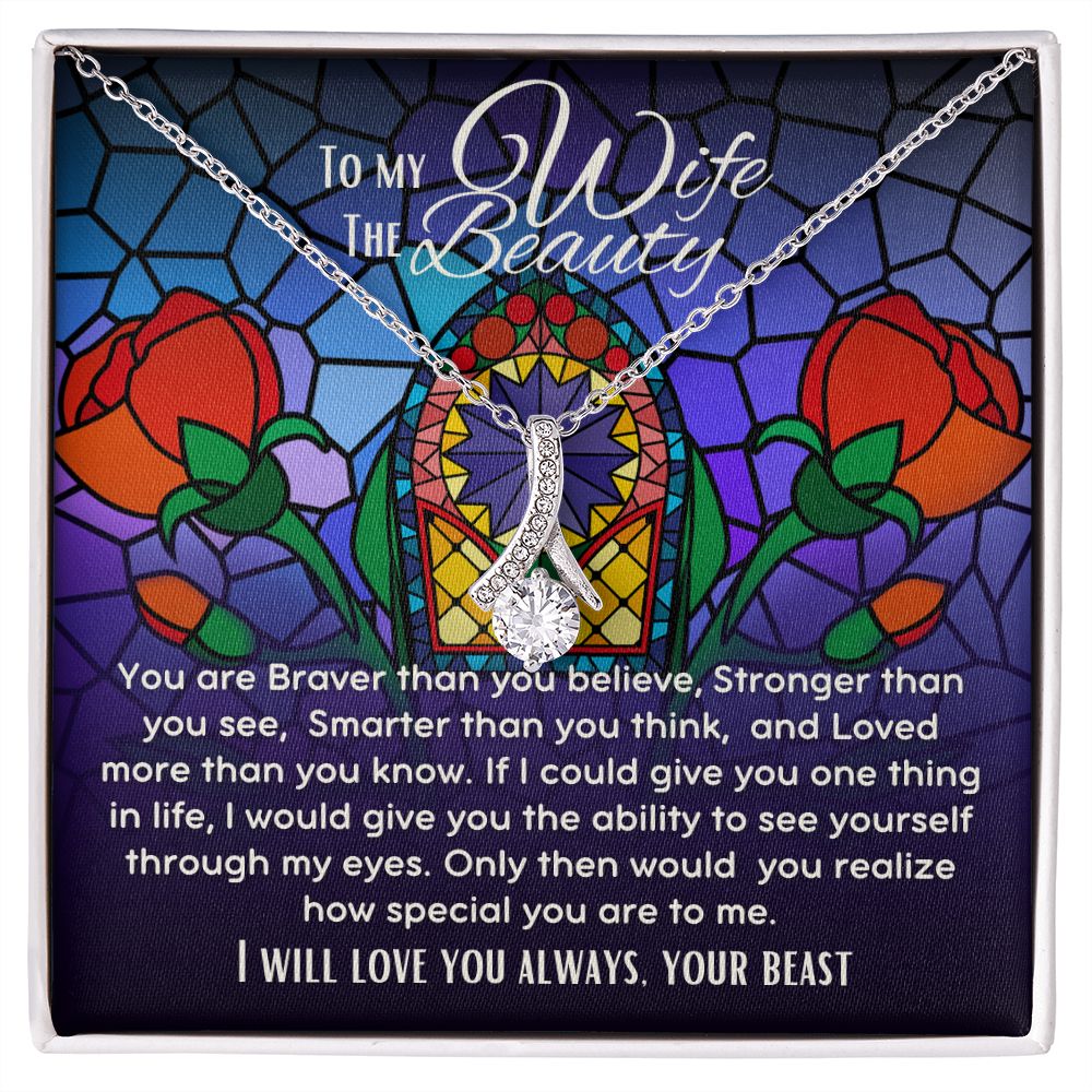 To My Wife The Beauty Alluring Beauty necklace V2