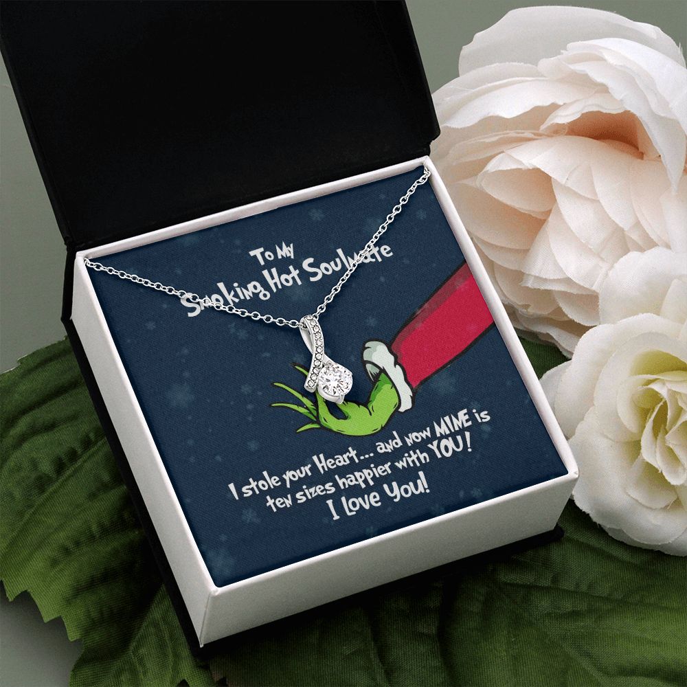 To My Smoking Hot Soulmate - Grinch Christmas Necklace