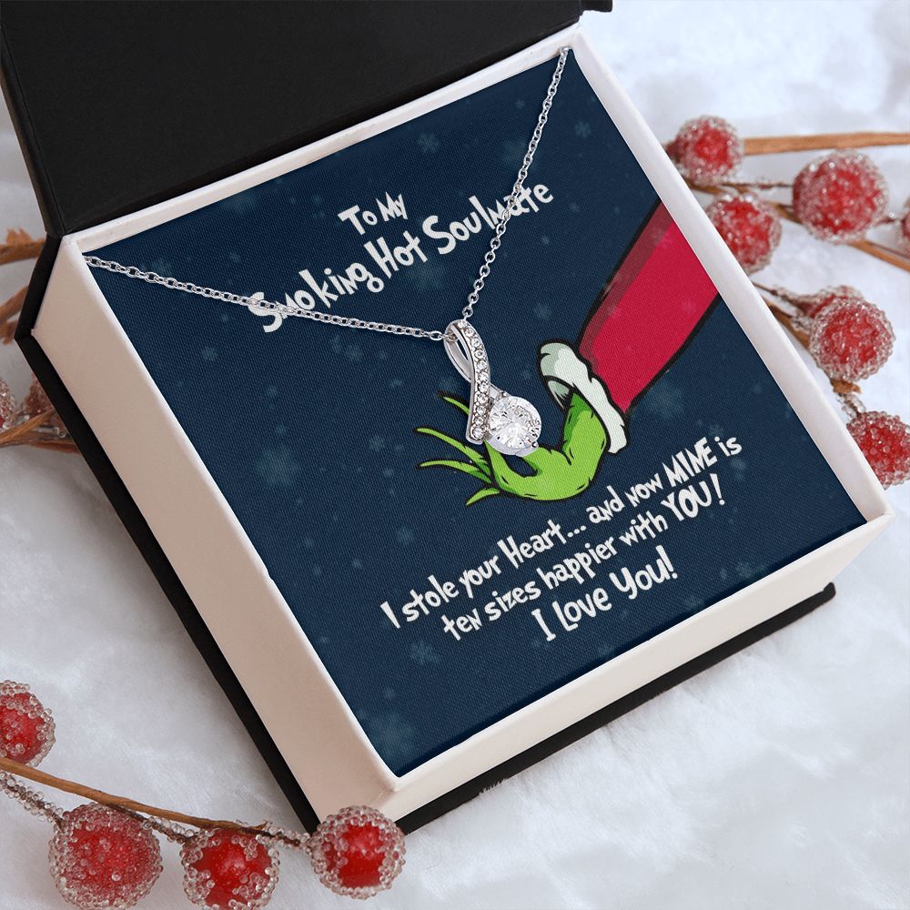 To My Smoking Hot Soulmate - Grinch Christmas Necklace