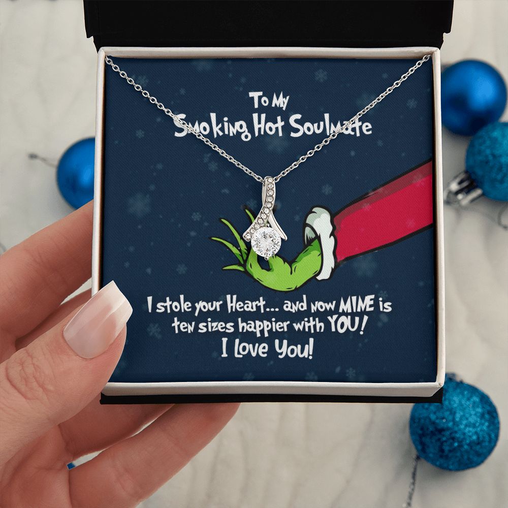 To My Smoking Hot Soulmate - Grinch Christmas Necklace