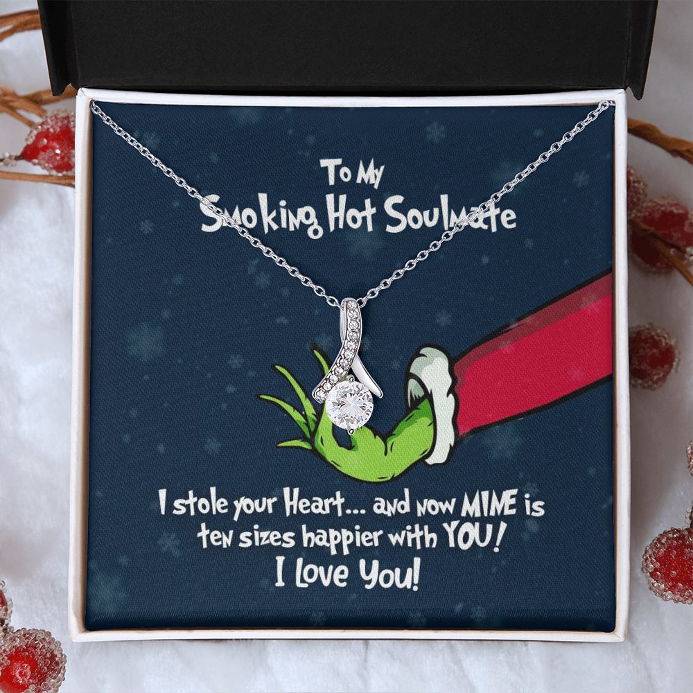To My Smoking Hot Soulmate - Grinch Christmas Necklace