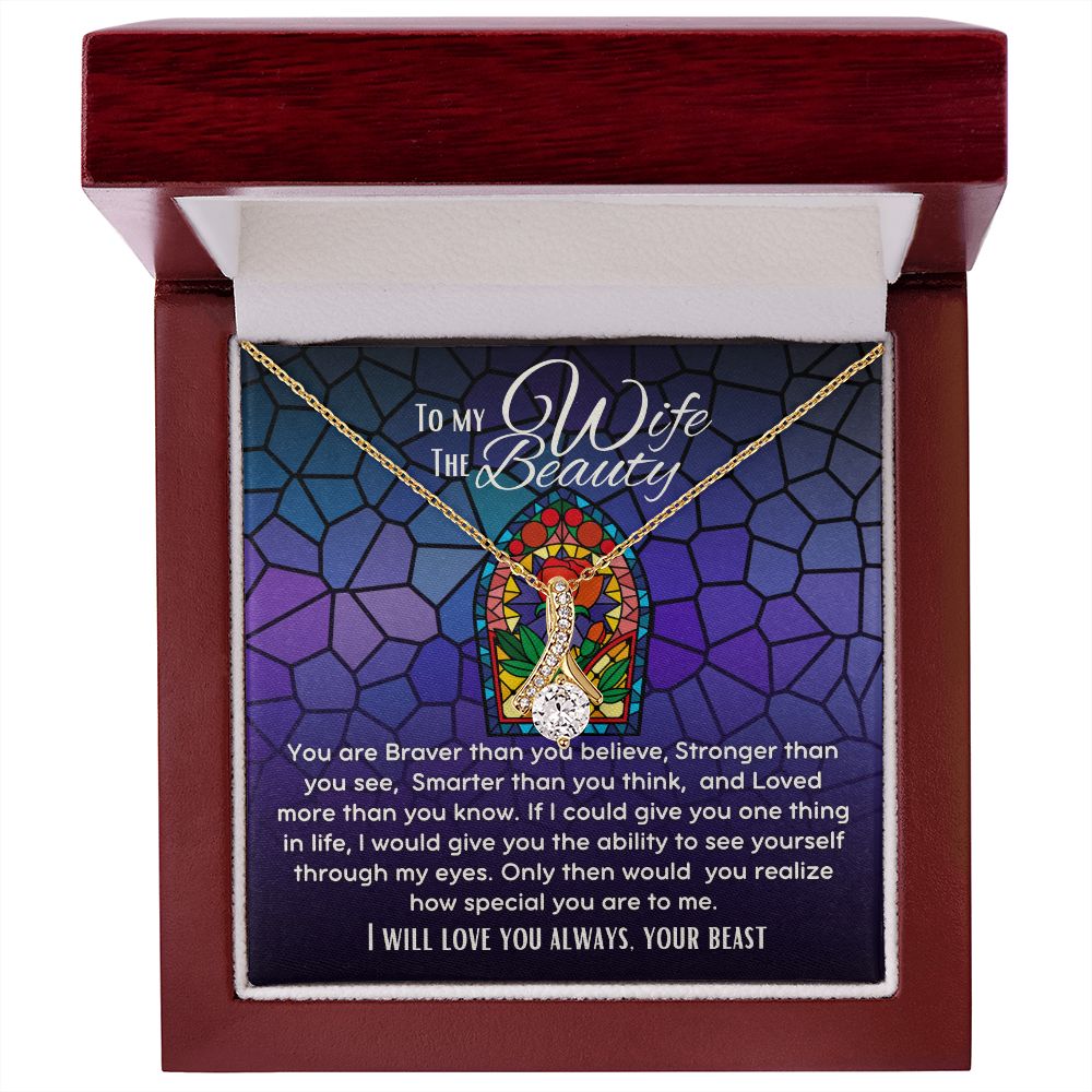 To My Wife The Beauty Alluring Beauty necklace