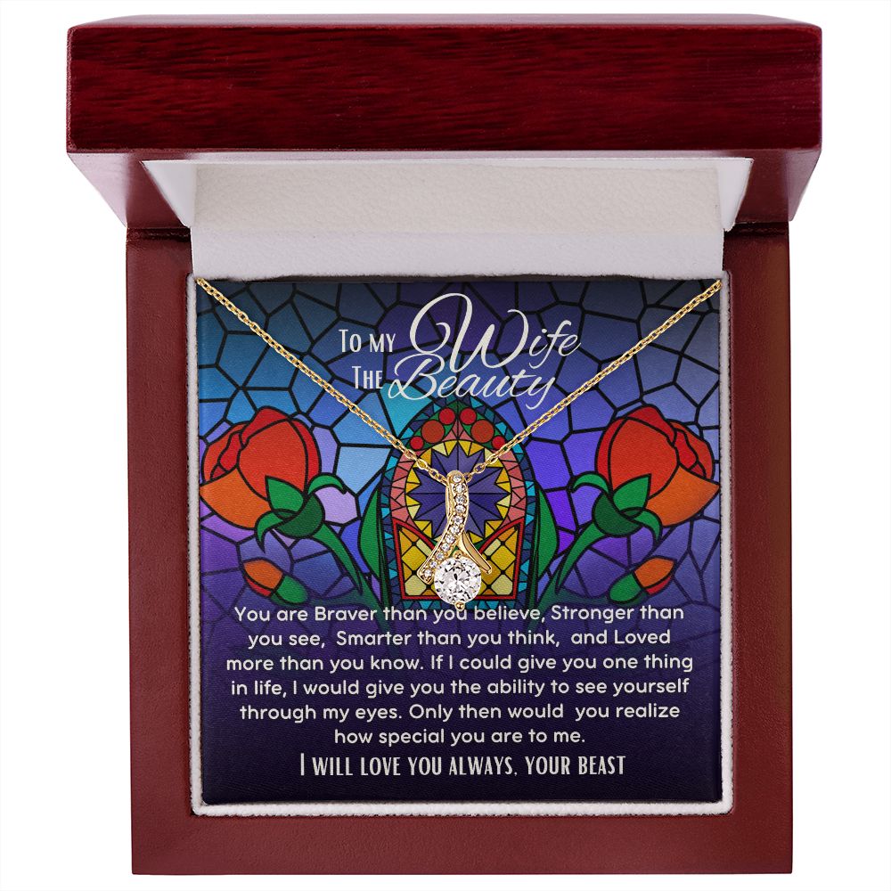 To My Wife The Beauty Alluring Beauty necklace V2