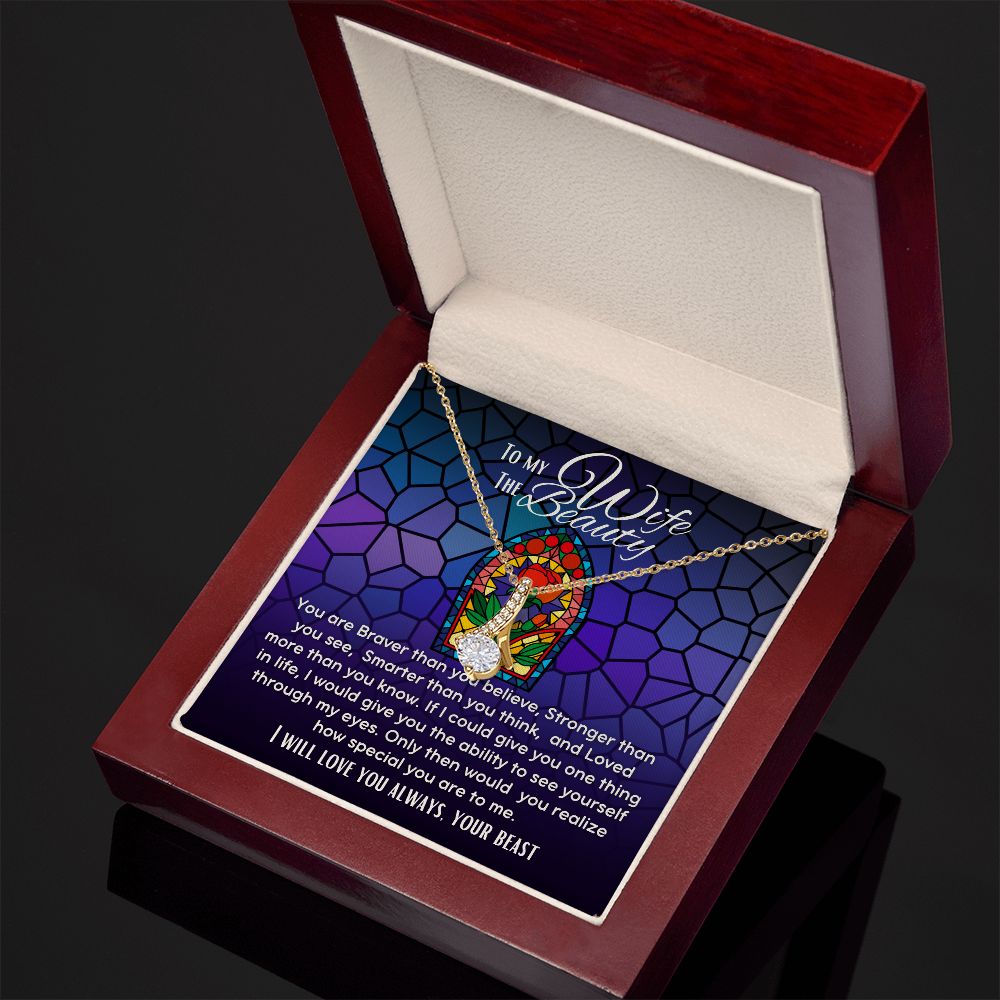 To My Wife The Beauty Alluring Beauty necklace