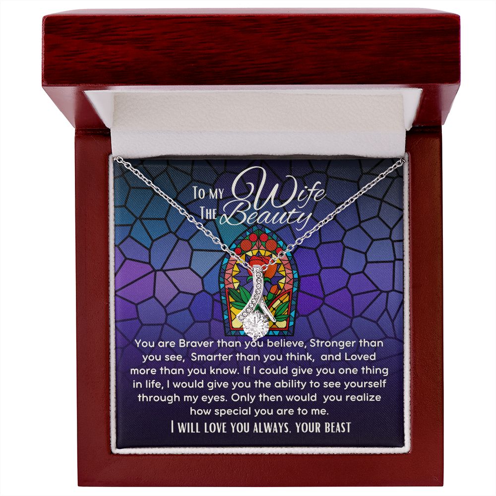 To My Wife The Beauty Alluring Beauty necklace