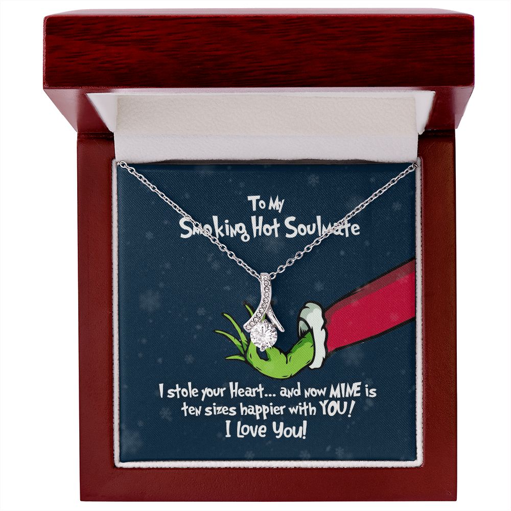 To My Smoking Hot Soulmate - Grinch Christmas Necklace