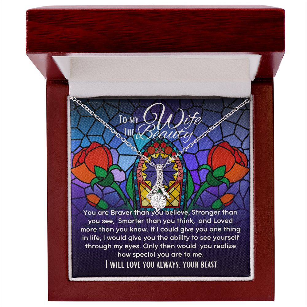 To My Wife The Beauty Alluring Beauty necklace V2