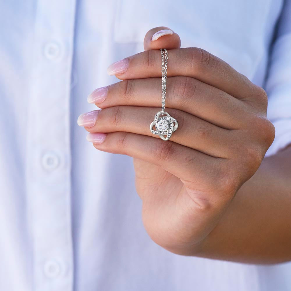 A Forever Note Love Knot Necklace