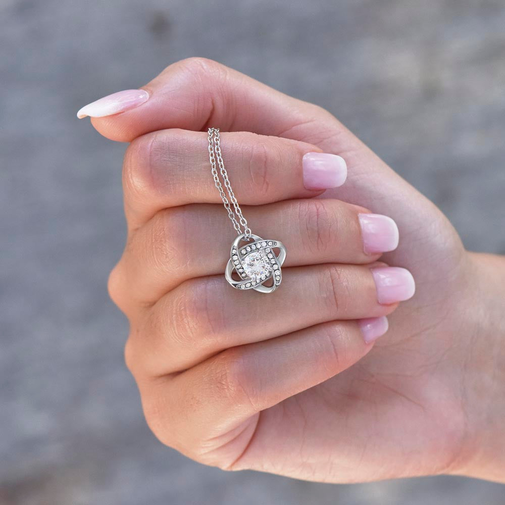 To My Soulmate Love Knot Christmas Necklace