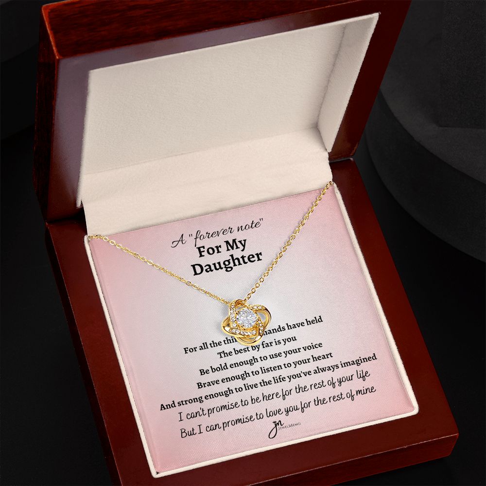 A Forever Note Love Knot Necklace