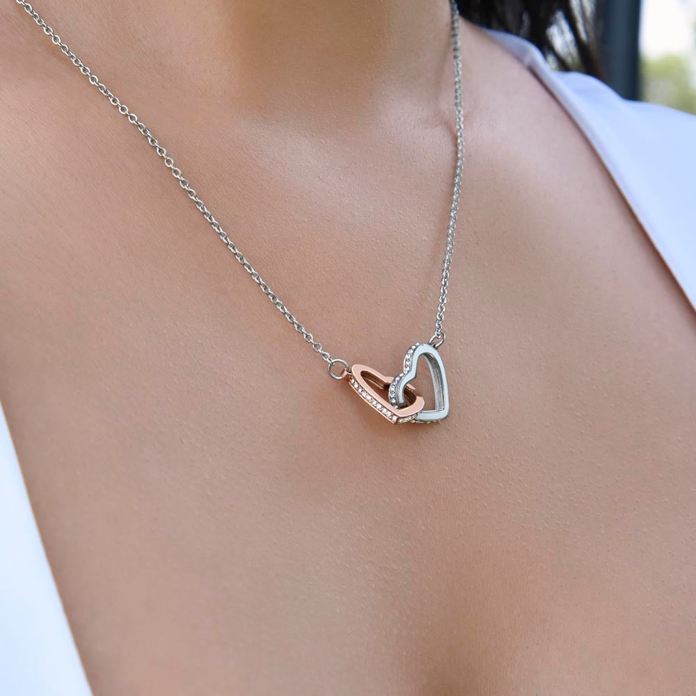 To My One and Only Interlocking Hearts Necklace