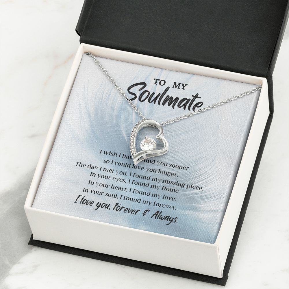 To My Soulmate Forever Love Necklace