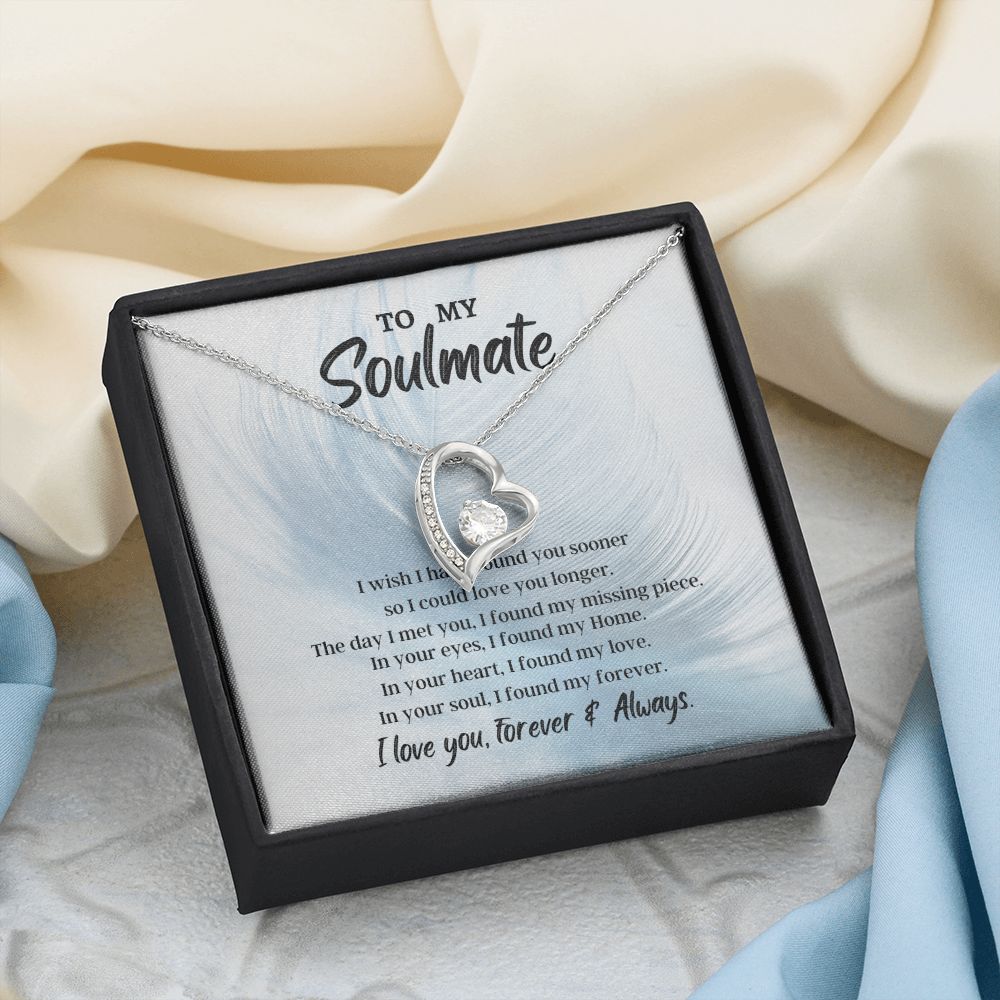 To My Soulmate Forever Love Necklace