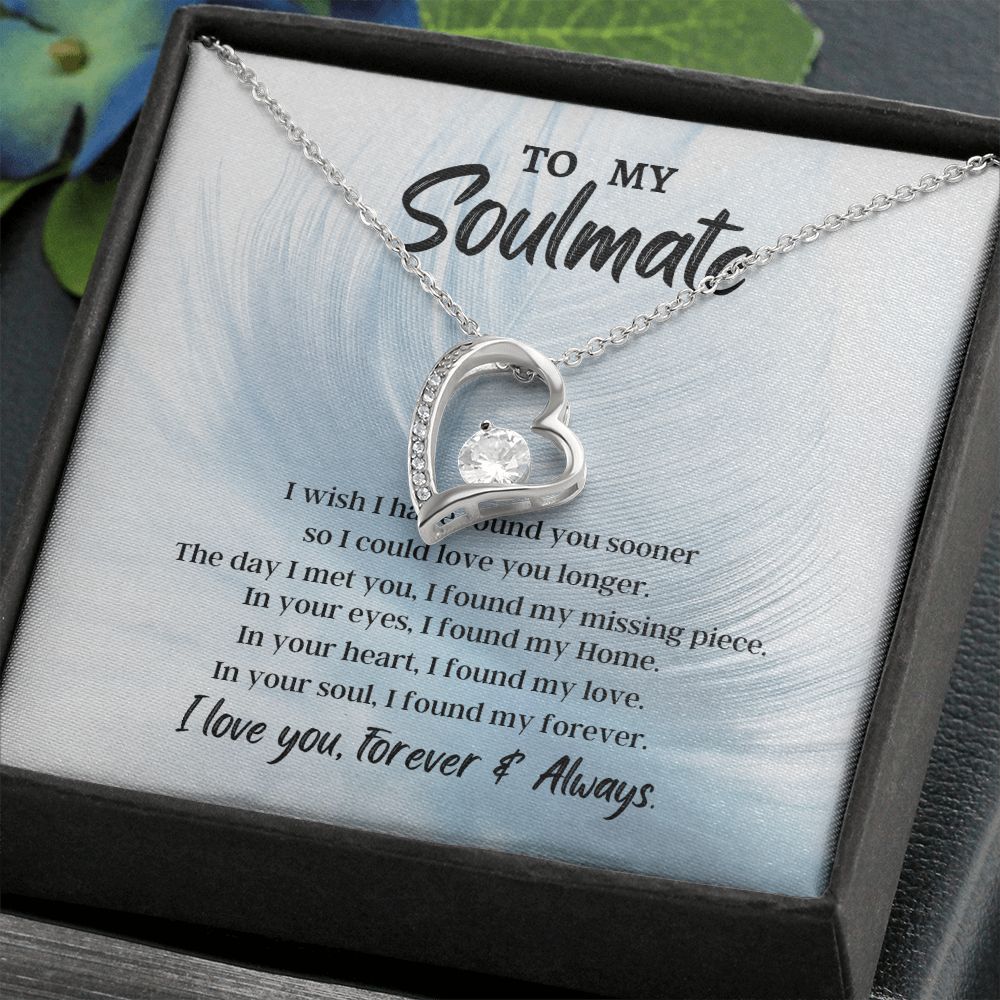 To My Soulmate Forever Love Necklace