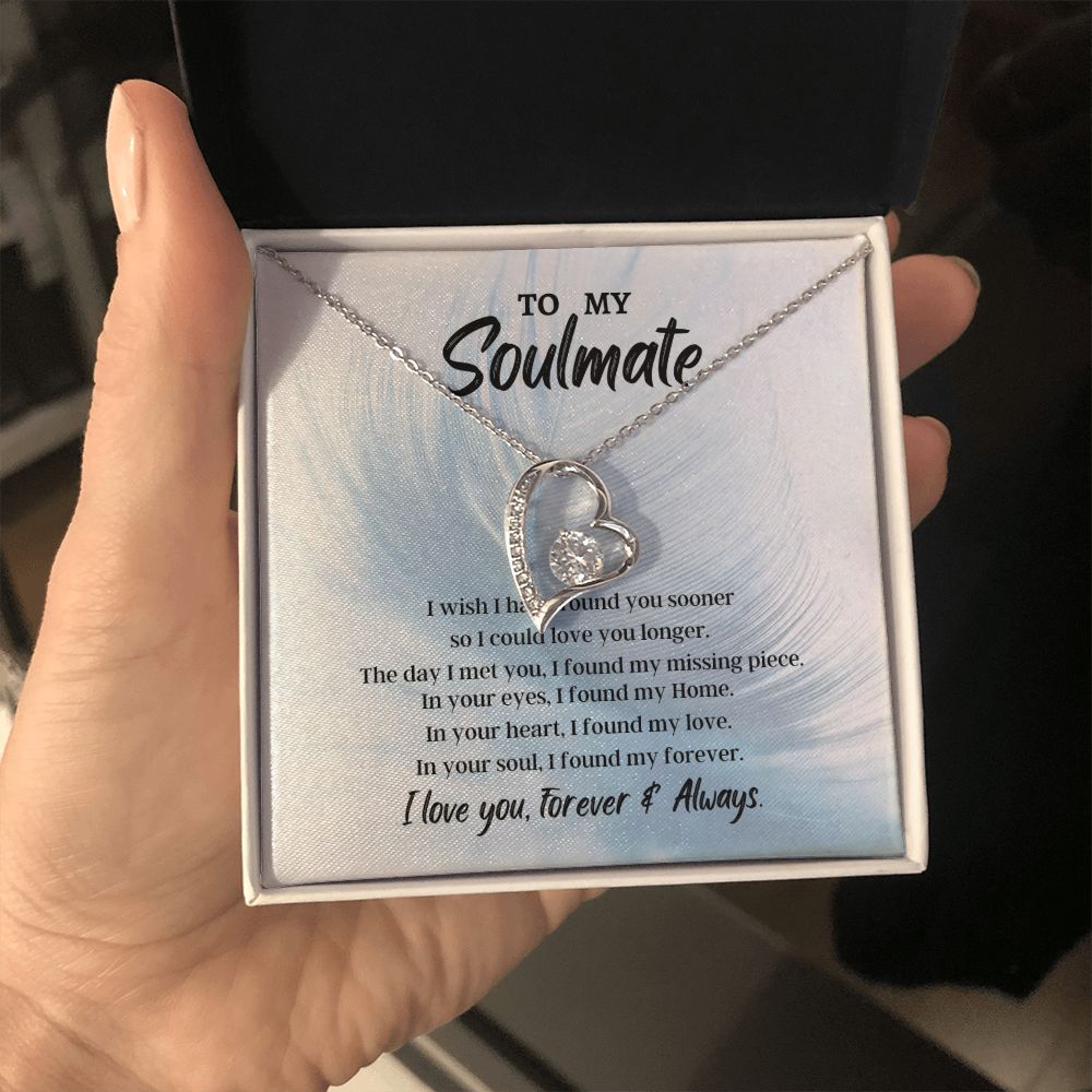 To My Soulmate Forever Love Necklace