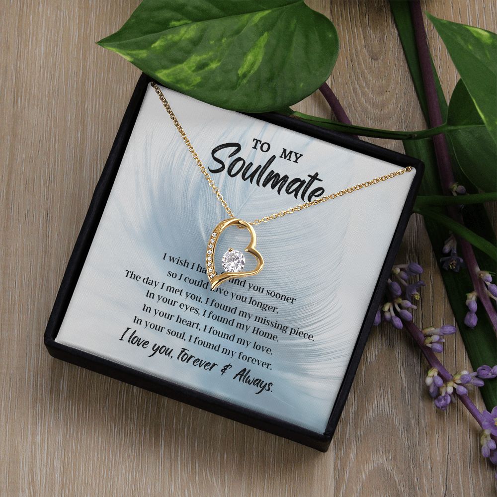 To My Soulmate Forever Love Necklace