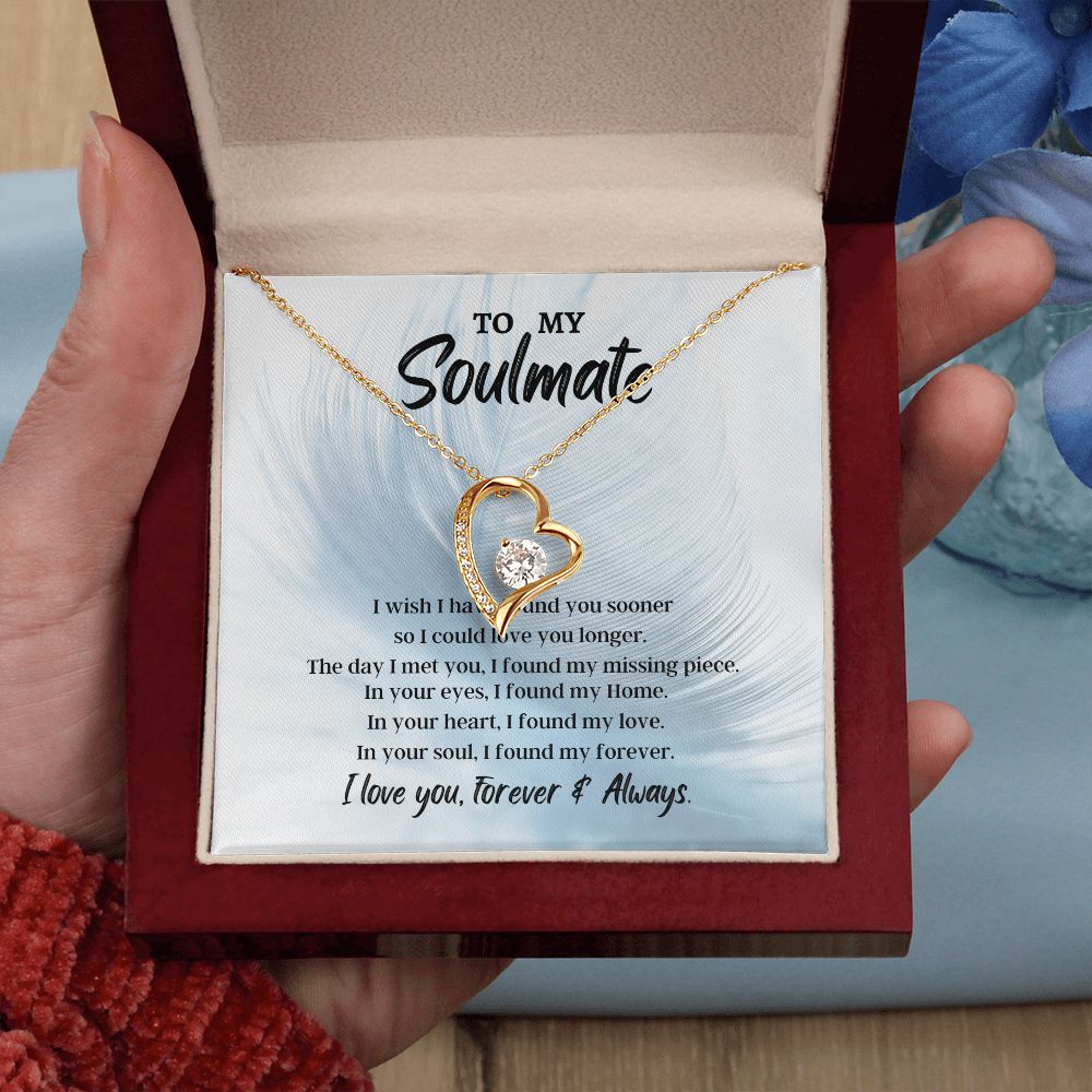To My Soulmate Forever Love Necklace