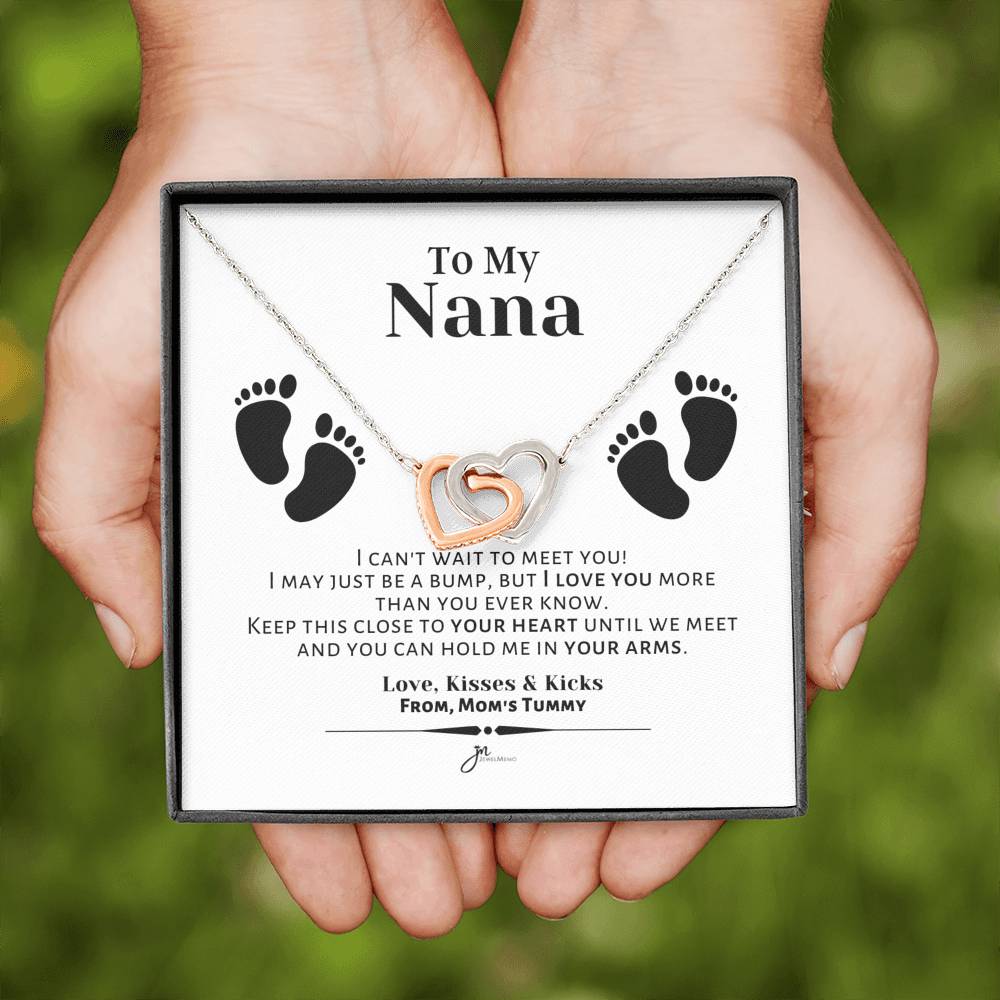 To My Nana Interlocking Hearts Necklace