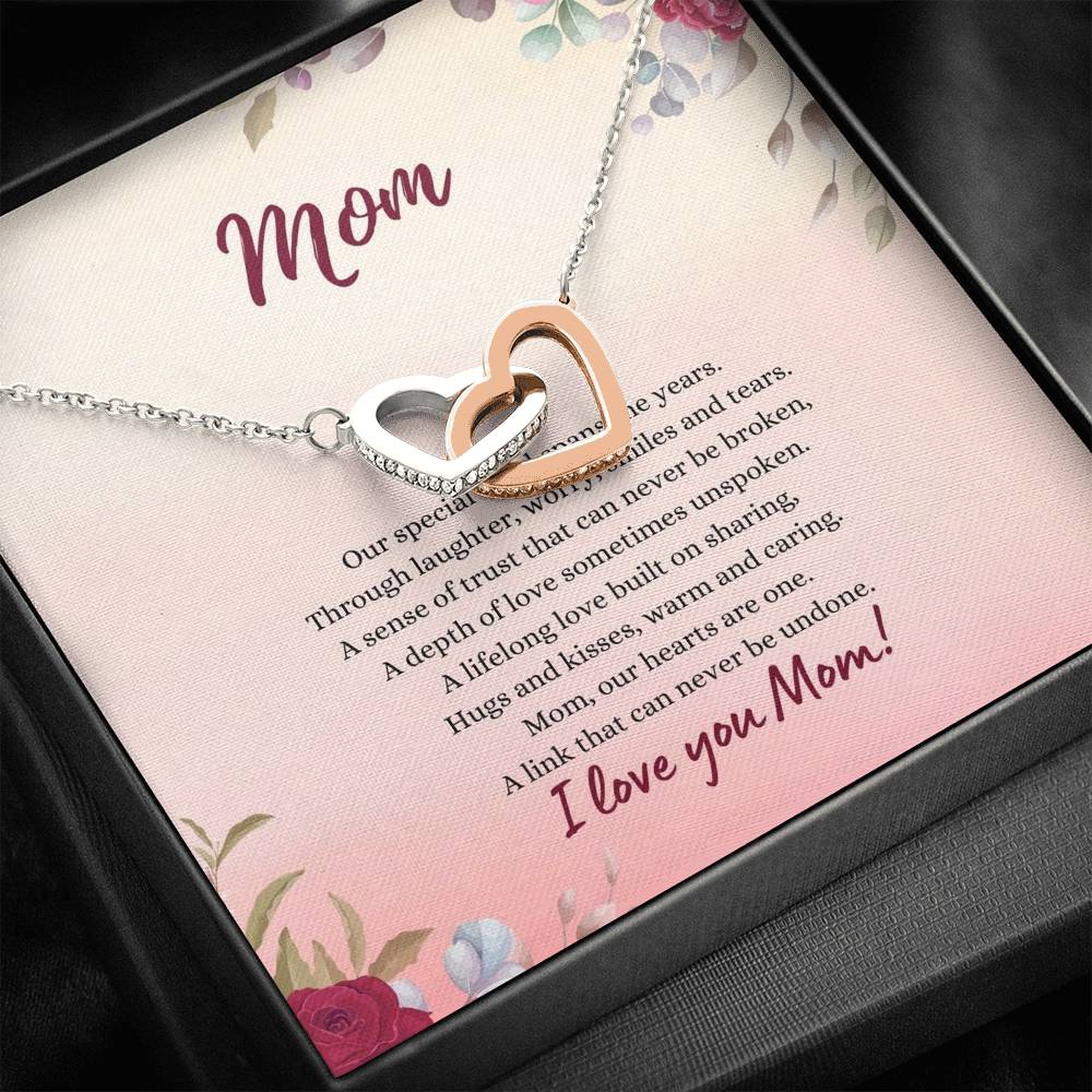 Mom Interlocking Hearts Necklace - Our Hearts Are One
