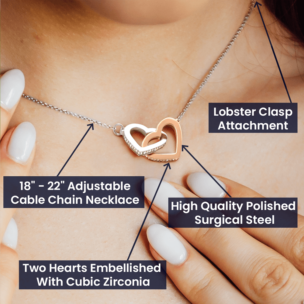 Interlocking Hearts Anniversary Necklace - I'll Love You Forever