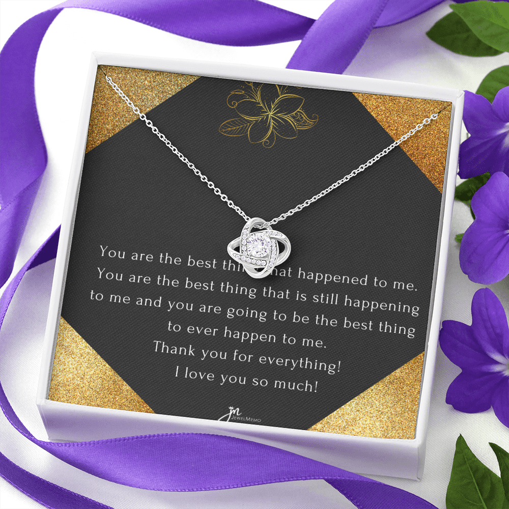 Love Knot Anniversary Necklace - Through Thick And Thin