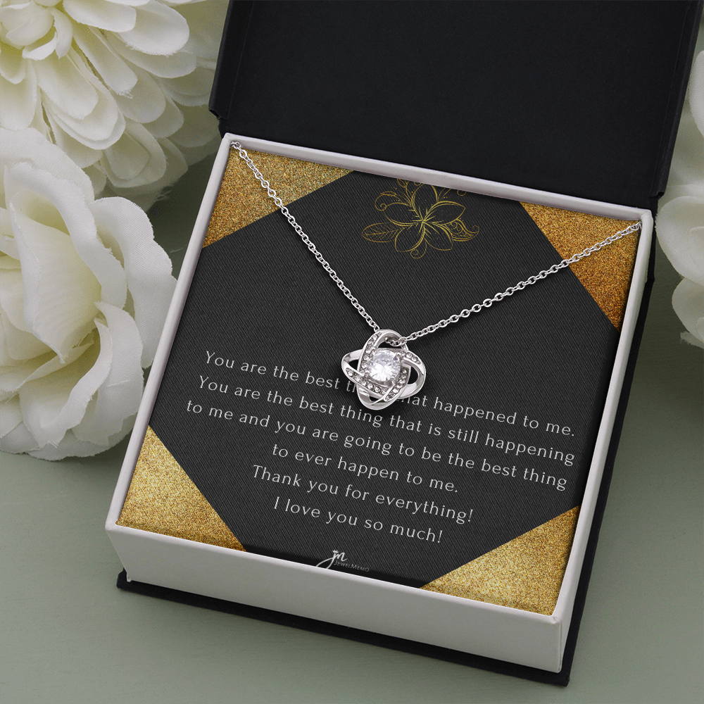 Love Knot Anniversary Necklace - Through Thick And Thin