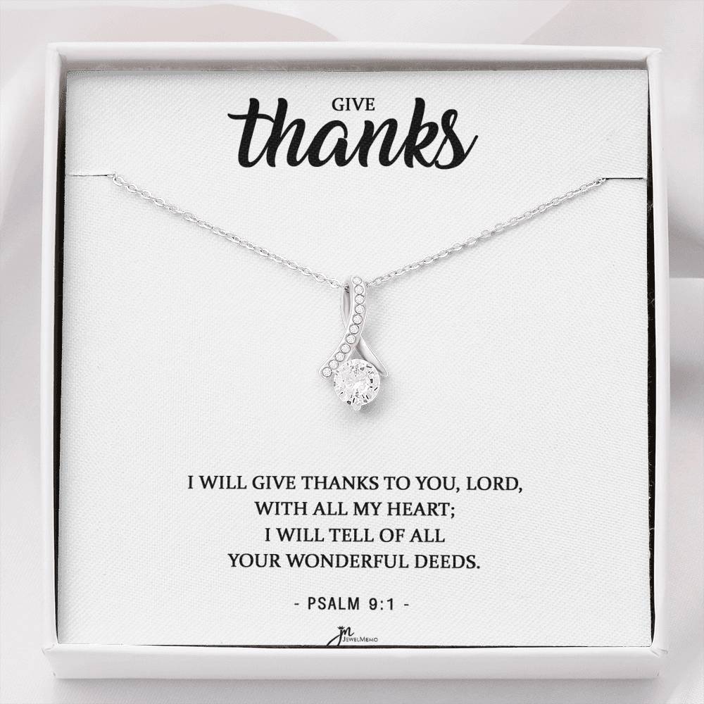 Cross Necklace - Thanks