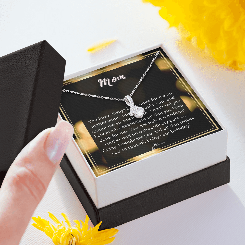 Alluring Beauty Birthday Necklace - A Wonderful Mother