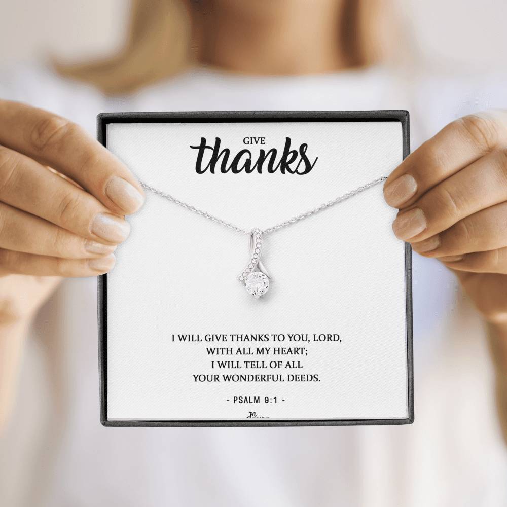 Cross Necklace - Thanks