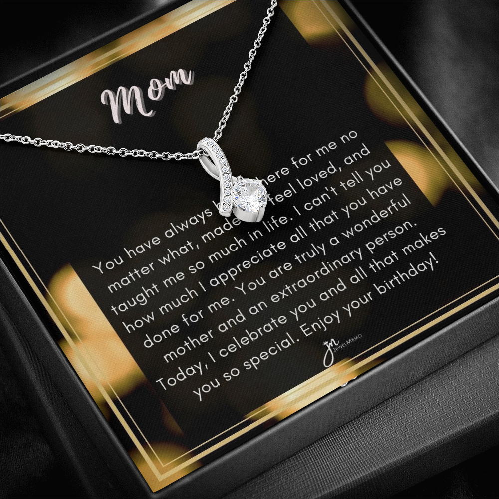 Alluring Beauty Birthday Necklace - A Wonderful Mother