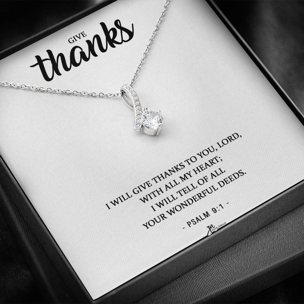 Cross Necklace - Thanks