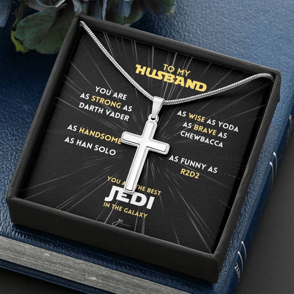 You Are The Best Jedi In The Galaxy Cross Necklace