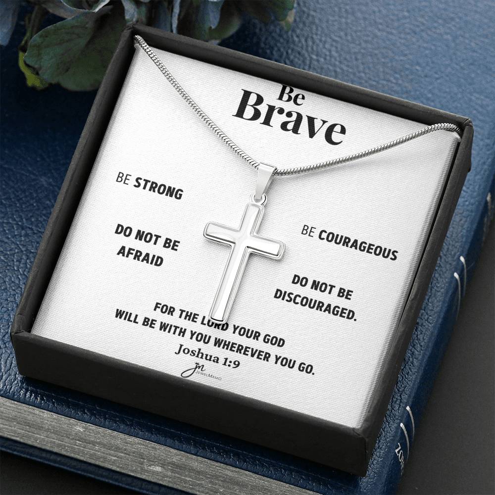 Cross Necklace - Be Brave